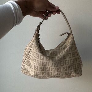 Fendi Tan Monogram Mini Bag